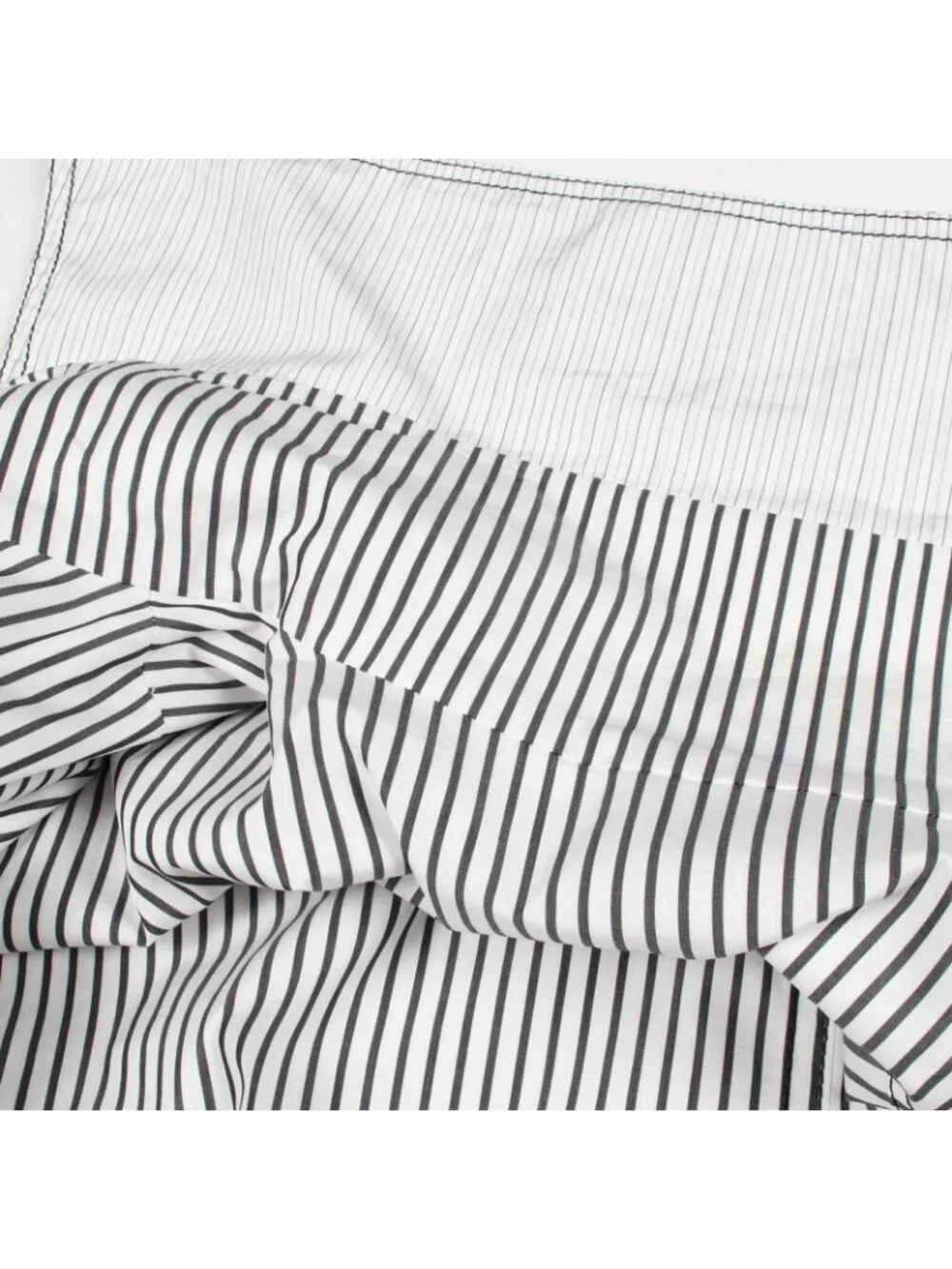 Chanel Soutien Collar Coat CC Logo Button Stripe Reversible